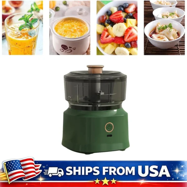Mini(350ML)Electric Food Processor w/USB Charging