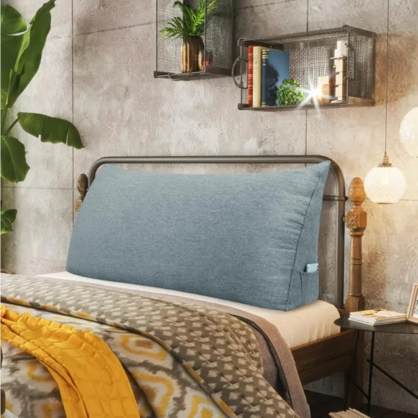 Twin XL Bed Wedge Pillow/Dorm Room Headboard