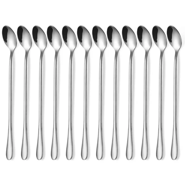 Cibeat 12 Pc Stainless Steel 9" Iced Tea Spoons