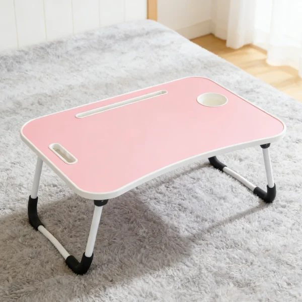 Foldable Sturdy Laptop Table, Wireless Charging Capable