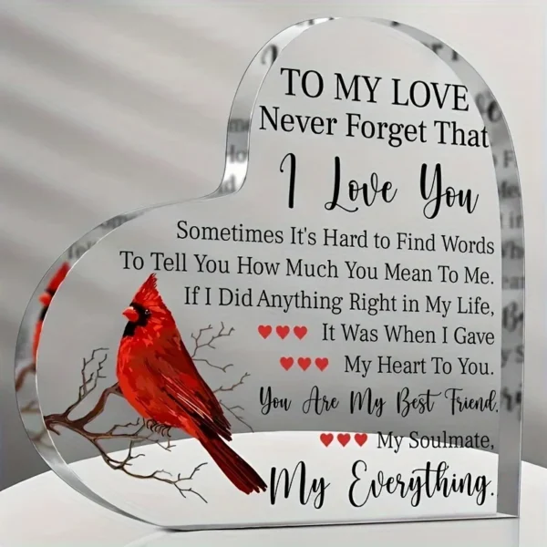 1pc, Romantic Acrylic Cute Love Gift Ideas