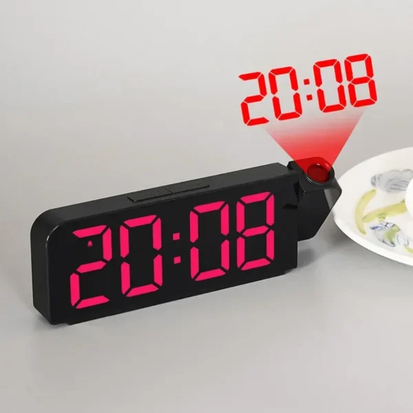 Projection Alarm Clock 12H/24H, Electronic LED Clock